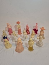 Lot of 13 Vintage Avon Figurine Cologne Bottles 1970s Charisma Betsy Ross & More picture