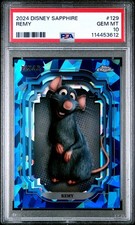 2024 Topps Chrome Disney Sapphire Remy #129 PSA 10 picture