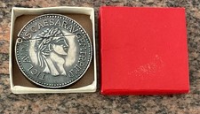 Vintage 1940-1960 CLAVDIVS Caesar Coin Lighter MIB / Never Lit picture