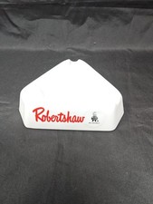 Vintage Robertshaw advertising ashtray Milk Glass Mr Controls MCM 1950's Excllen picture