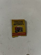 1947 Massey Harris Tractor Clark SD Farm Equipment Advertising Matchbook picture