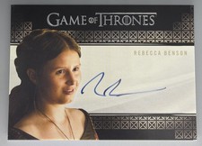 2017 Game of Thrones Season 6 Full-Bleed Rebecca Benson as Talla Tarly Auto Mint picture