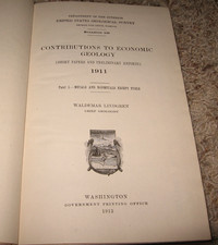 USGS BULL.530 CONTRIBUTIONS TO ECONOMIC GEOLOGY ~PT 1 METALS & NONMETALS ~ 1913 picture