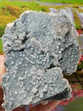 492g Amazing Chalcedony with Calcite from Bulgaria , Gold Minerals, Crystal picture