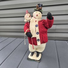 Vintage Rebekah Meier Folk Art Snowman By ESC Trading Company picture