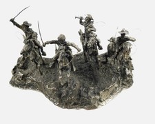 1969 Don Polland STERLING Sculpture of Miniatures Wild West 