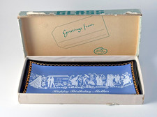 Vintage Houze Glass Plate Happy Birthday Mother in Original Mailer Box picture