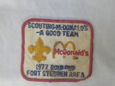 BSA 1977 Roundup - Fort Steuben Area McDonald's Patch picture