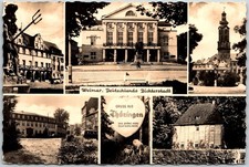 Weimar East Germany Multiview Theater Church Gruss Aus Thueringen RPPC Postcard picture