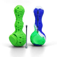 Unbreakable Silicone Honeycomb Tobacco Smoking Pipe Reddish-Yellow-Green/Green picture