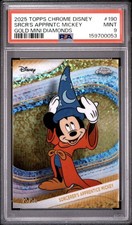 Topps 2025 Topps Chrome Disney Sorcerer's Apprentice Mickey Mouse #190 /50 🔥 picture