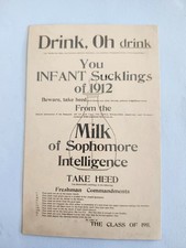 1908 University of Illinois Freshman Hazing Real Photo Postcard picture